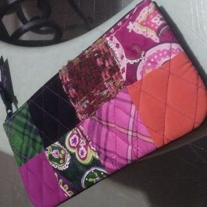 EUC Vera Bradley patchwork cosmetic bag